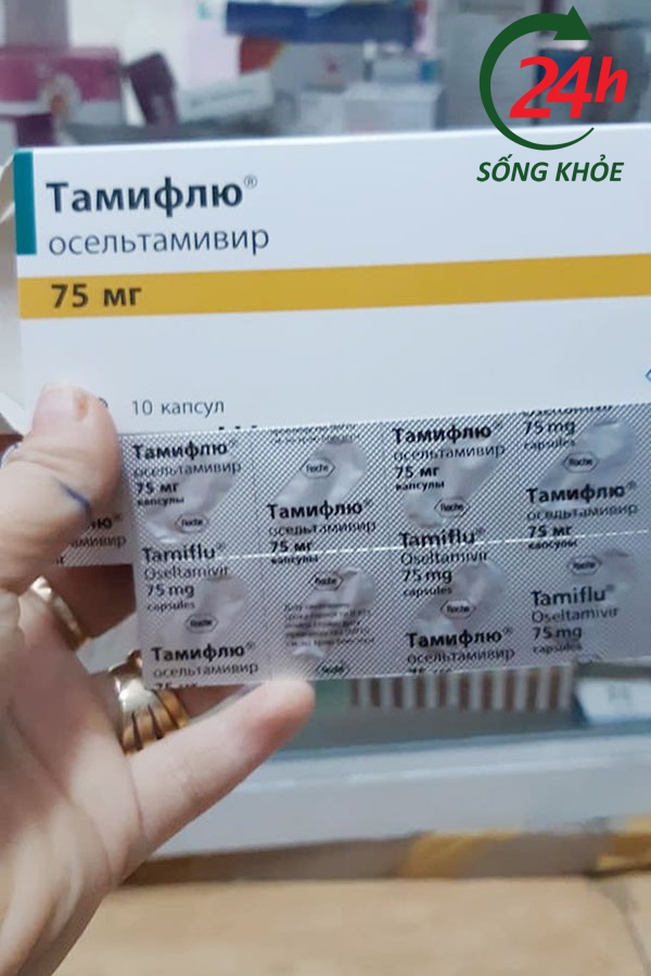 Hộp và vỉ thuốc Tamiflu giả
