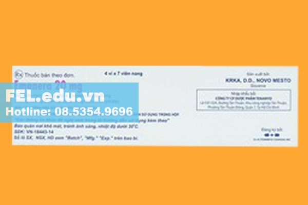 Lưu ý khi sử dụng thuốc Emanera 20mg