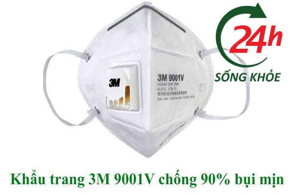 Khẩu trang 3M 9001V chống 90% bụi mịn