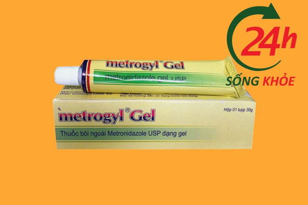 Thuốc trị mụn trứng cá Metrogyl Gel