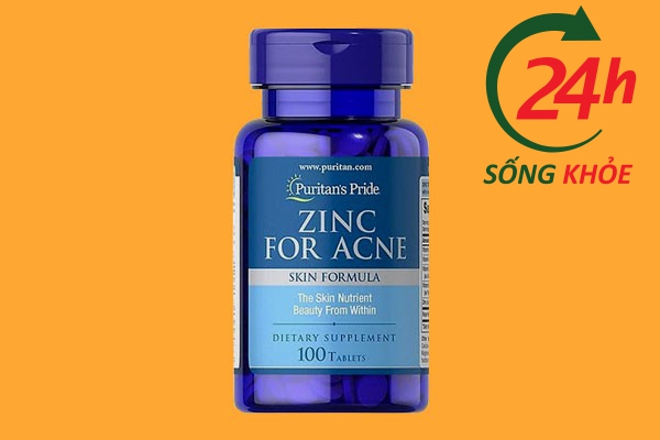 Thuốc uống trị mụn lưng Zinc For Acne