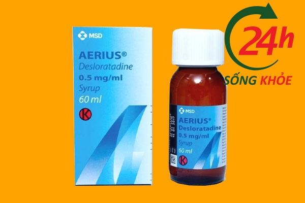 Thuốc Aerius Siro 0,5mg/ml chai 60ml