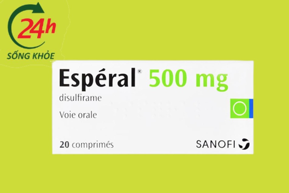 Disulfiram là thành phần chính trong thuốc Esperal 500mg