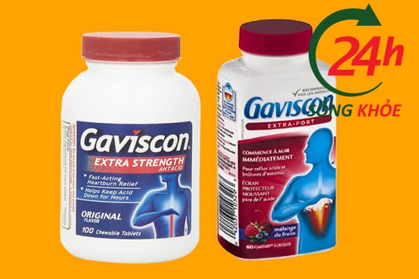 Thuốc trào ngược dạ dày Gaviscon Extra Strength