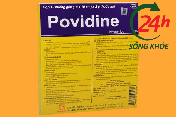 Gạc đắp vết thương Povidine 10%