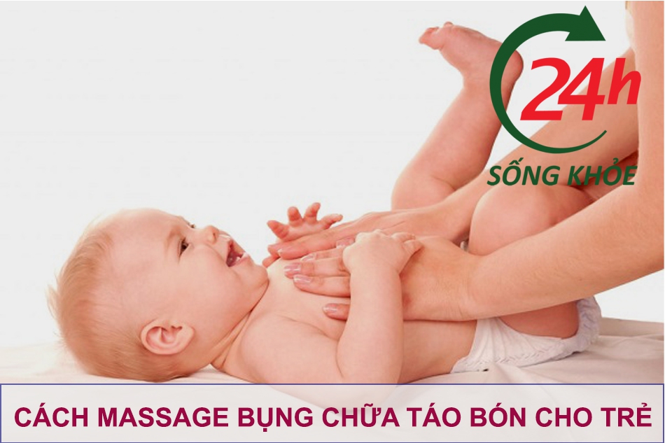 Cách massage bụng trị táo bón cho trẻ