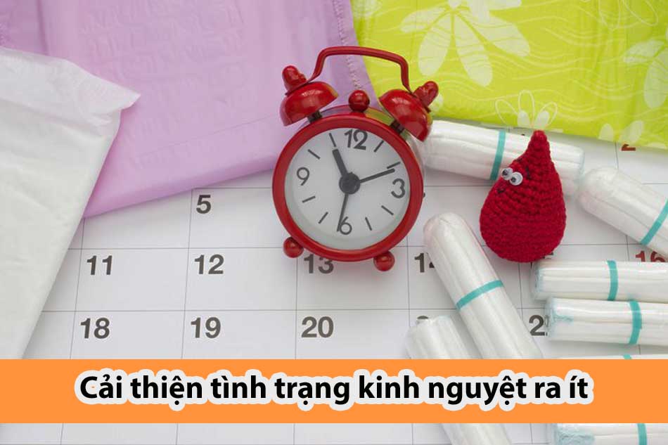 Cải thiện tình trạng kinh nguyệt ra ít