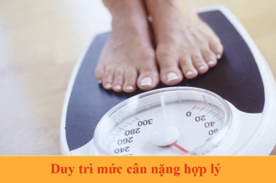 Duy trì mức cân nặng phòng giãn tĩnh mạch