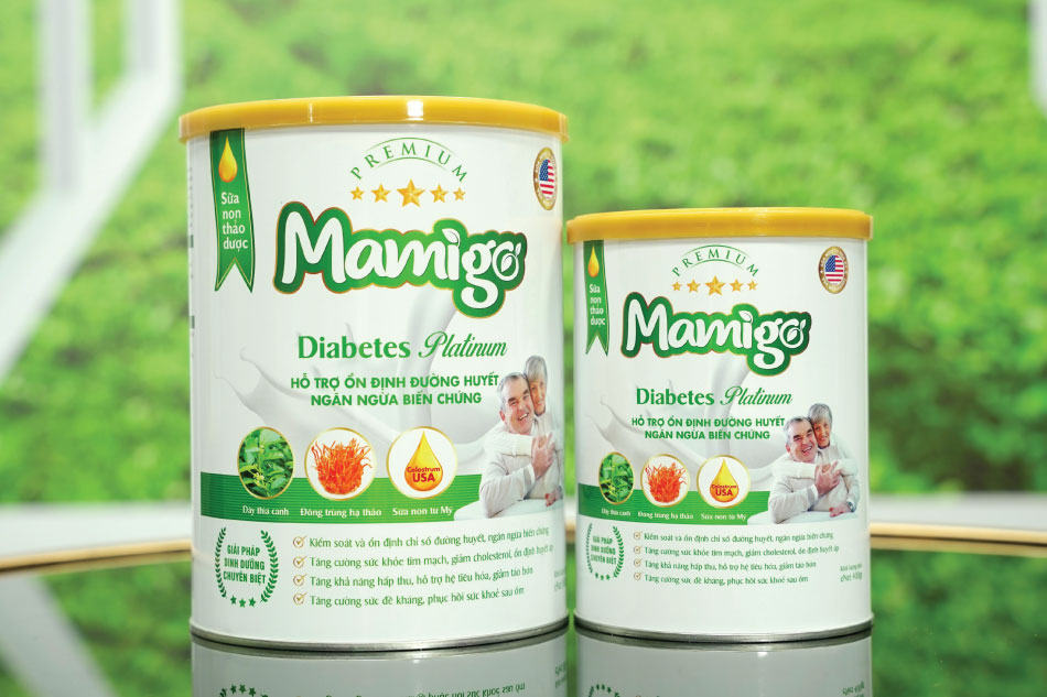 Sữa tiểu đường thảo dược Mamigo Diabetes Platinum - giải pháp đột phá hỗ trợ điều trị bệnh tiểu đường 