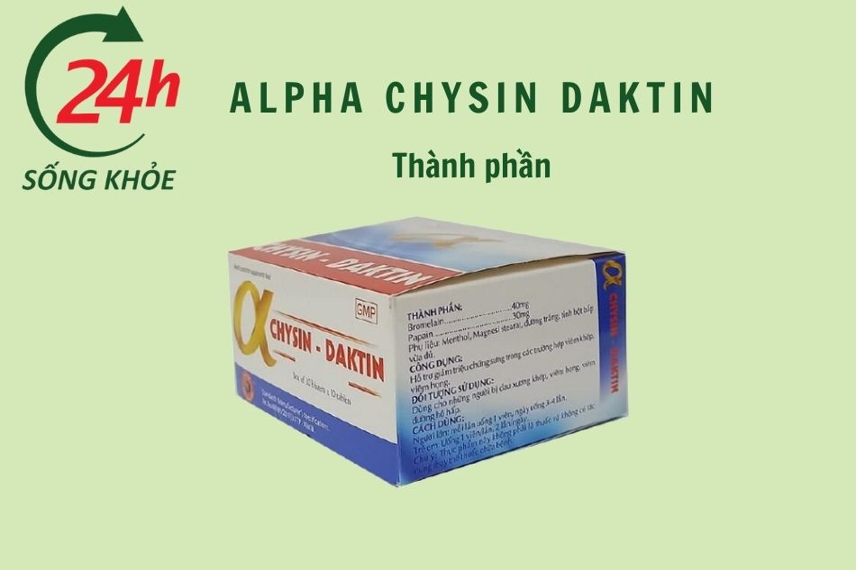 Thành phần của Alpha Chysin - Daktin