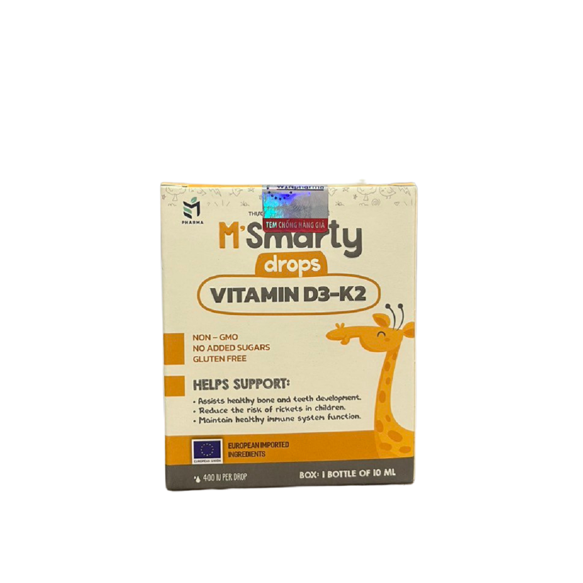 M’Smarty Drops Vitamin D3-K2