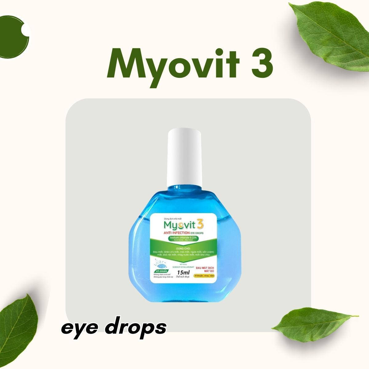 Dung dịch nhỏ mắt Myovit 3