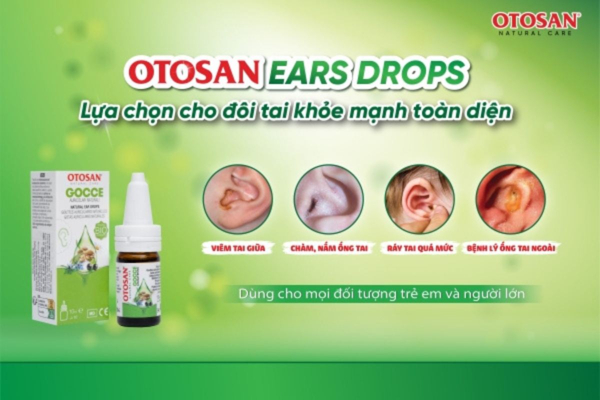 Nhỏ tai Otosan Natural Ear Drops dùng được cho đối tượng nào?