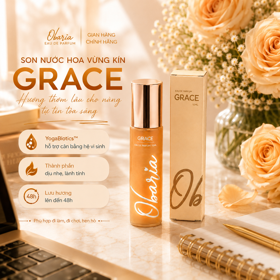Son nước hoa vùng kín Obaria Grace - Sang trọng, Quyến rũ, Tinh tế