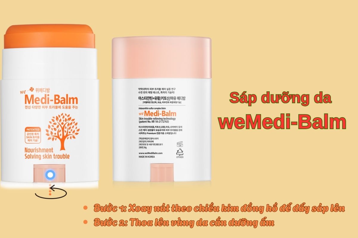 Cách sử dụng Sáp dưỡng da weMedi-Balm hiệu quả