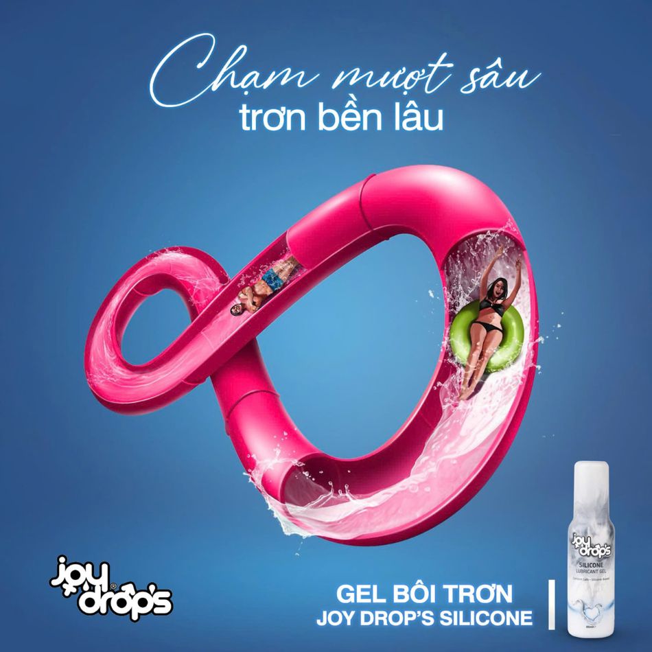 Gel bôi trơn JoyDrops Silicone - Chạm mượt sâu, trơn bền lâu