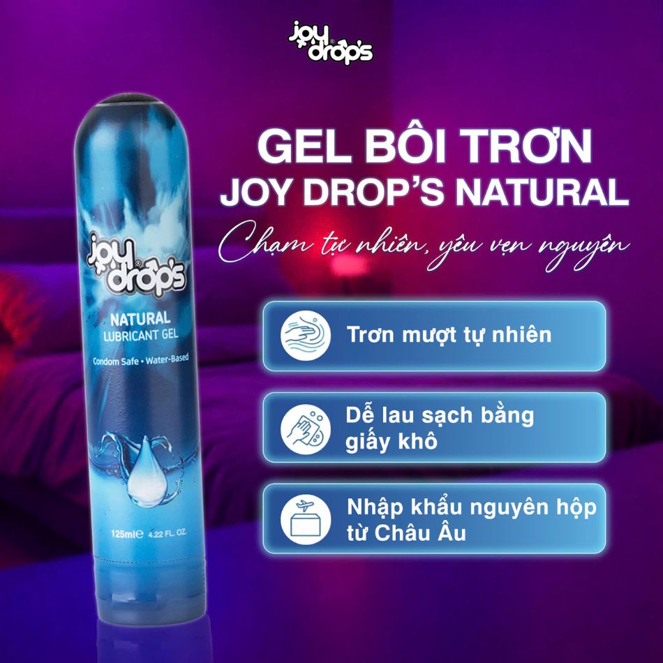 JoyDrops Natural Lubricant Gel