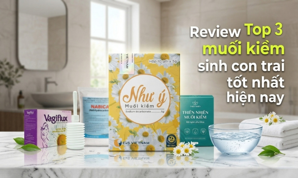 Review Top 3 muối kiềm sinh con trai tốt nhất hiện nay: Loại nào tạo pH chuẩn nhất?