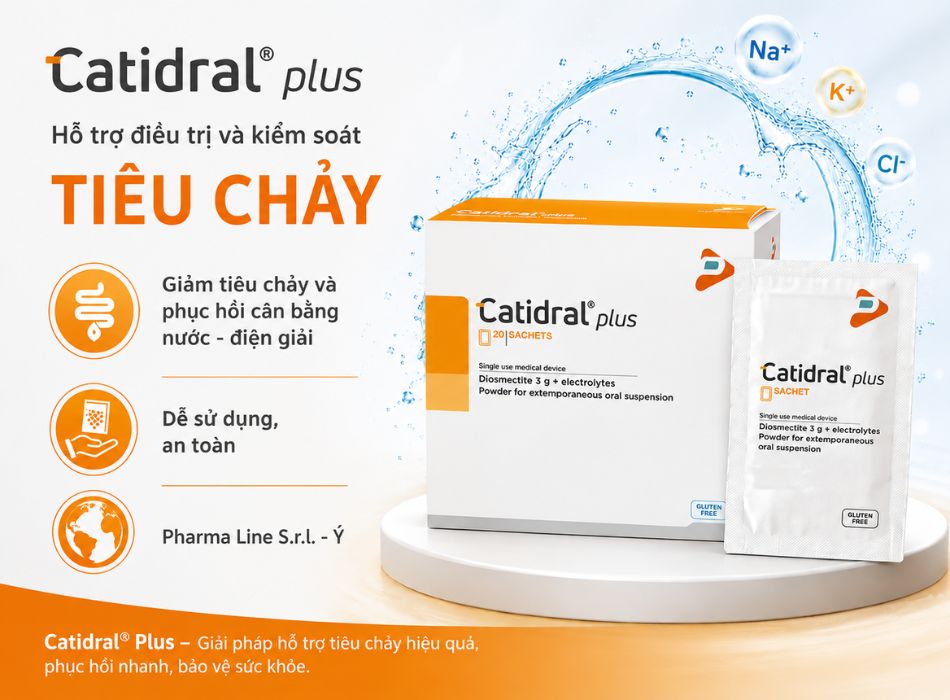 Catidral® Plus – Hỗ trợ điều trị và dự phòng tiêu chảy