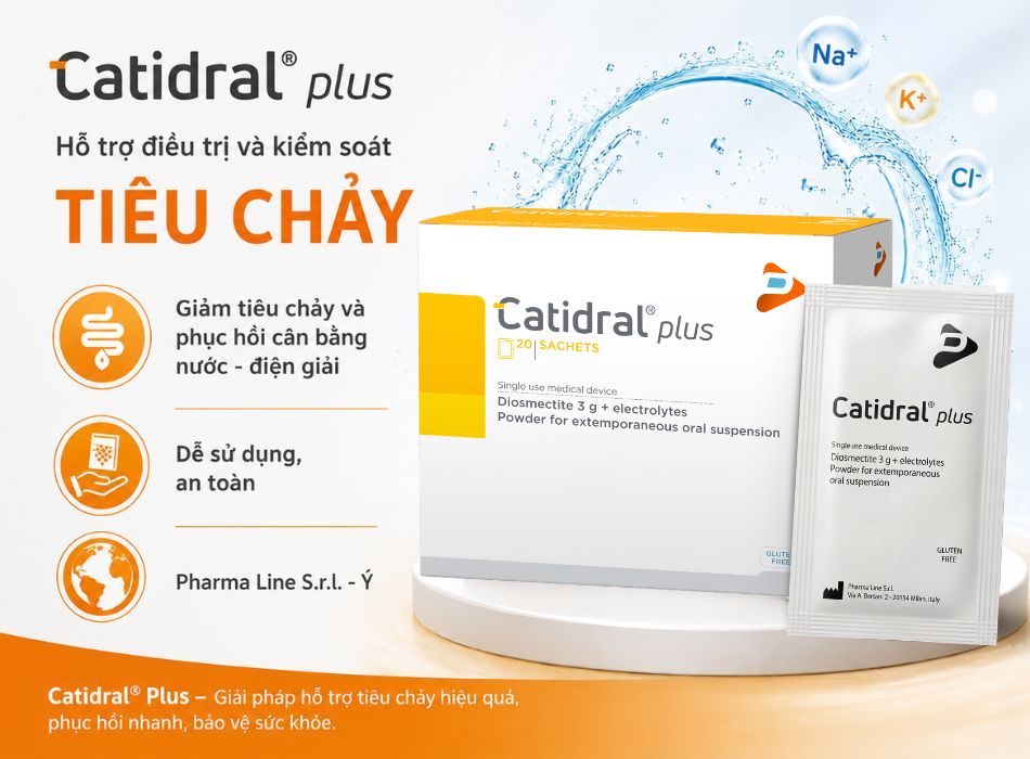 Catidral® Plus – Hỗ trợ điều trị và dự phòng tiêu chảy