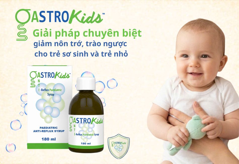 Siro chống nôn trớ, trào ngược dạ dày Gastrokids