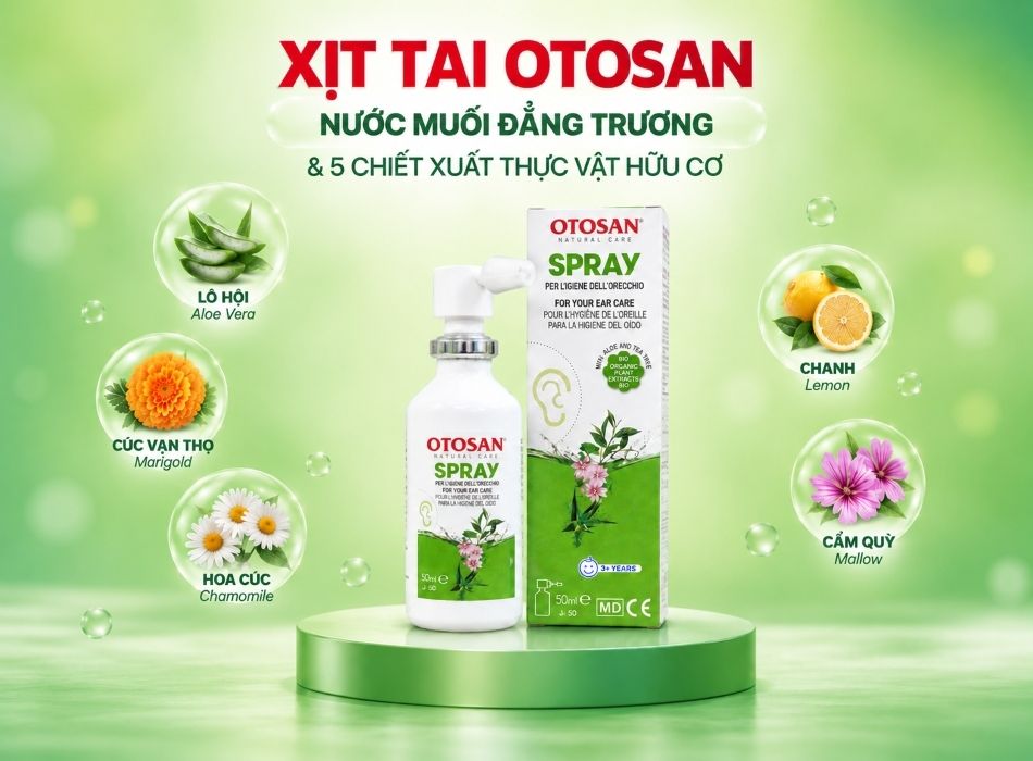 Xịt tai Otosan