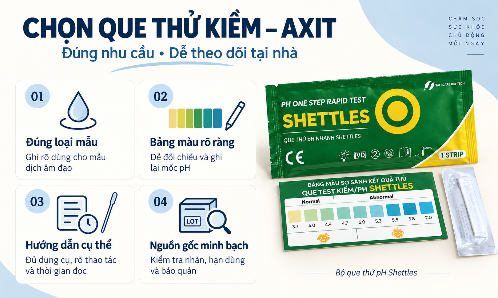 Que thử kiềm - acid
